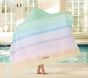 Tie-Dye Stripe Kid Beach Hooded Towel UPF 50+