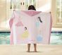 Disney Princess Castles Kid Beach Hooded Towel UPF 50+