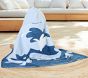 Whale Reversible Baby Beach Hooded Towel UPF 50+
