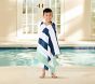 Rugby Stripe Shark Kid Beach Towel UPF 50+