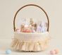 Cream Embroidered Tulle Easter Basket Liner