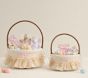Cream Embroidered Tulle Easter Basket Liner