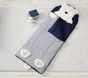Open Box: Navy Bear Shaggy Head Sleeping Bag