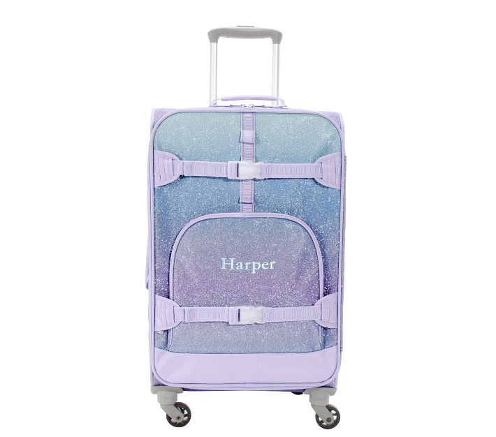 Mackenzie Lavender/Aqua Ombre Spinner Luggage | Pottery Barn Kids
