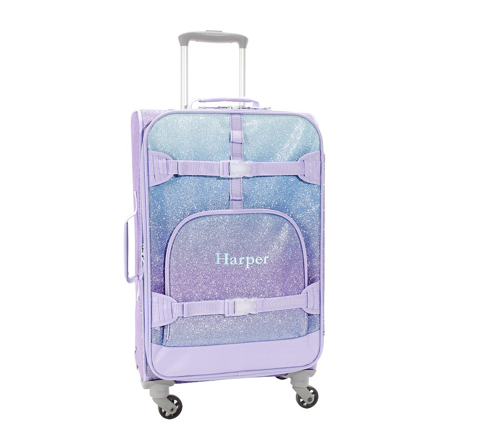 Mackenzie Lavender/Aqua Ombre Spinner Luggage | Pottery Barn Kids