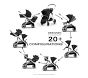 Cybex Gazelle S 2 Single to Double, Cloud G Lux &amp; Gazelle S Bassinet Travel System