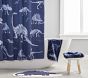 Glow-in-the-Dark Dino Bones Shower Curtain