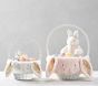 Long Ear Metallic Fur Bunny Easter Basket Liners