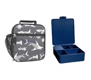Shark Bones Glow-in-the-Dark Lunch & Bento Bundle, Set of 2