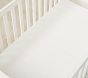 Stripe Organic Jersey Crib Fitted Sheet
