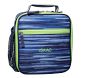 Mackenzie Blue Abstract Stripe Reflective Classic Lunch Box