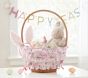 Open Box: LoveShackFancy Cabbage Rose Easter Basket Liner & Bow, Large