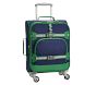 Mackenzie Navy Green Trim Solid Spinner Luggage