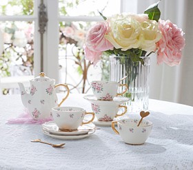 LoveShackFancy Floral Tea Party Set | Pottery Barn Kids