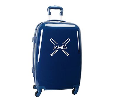 Mackenzie Navy Hard-Sided Luggage | Pottery Barn Kids
