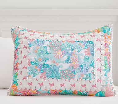 Lilly Pulitzer Unicorn Patchwork Standard Sham