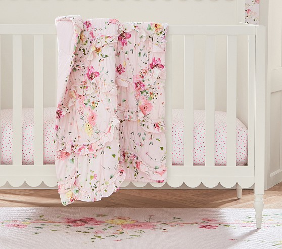 Couette Enfant Pottery Barn – Twin, Rayures Multicolores, 100% Coton, Occasion