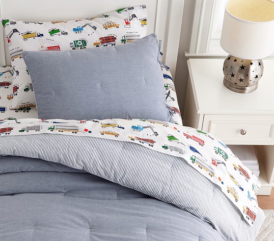 Vintage Baseball Kids' Duvet Cover | Pottery Barn Kids