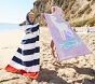 Shark Stripe Kid Beach Towel UPF 50+