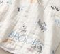 Avery Animals Oversized Organic Muslin Baby Blanket
