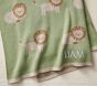 Lion Intarsia Baby Blanket