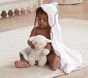 Organic Scallop Baby Hooded Towel &amp; Washcloth Set