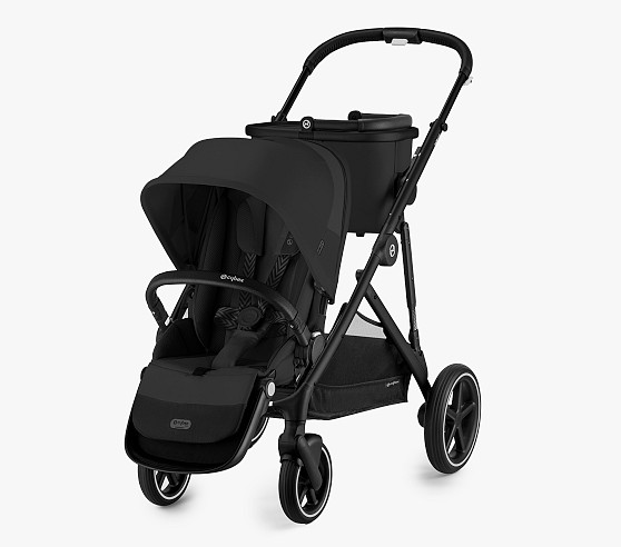 stroller with car seat and bassinet Evenflo Omni Plus Travel System with LiteMax Infant Car Seat, Hyperion Red, Size: 32 in main image 1