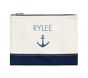 Navy Canvas Customizable Wet Dry Bag