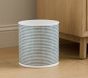 Oxford Stripe Trash Can