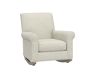 Open Box: Charleston Convertible Rocker Performance Heathered Basketweave Alabaster White
