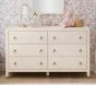 AERIN Raffia 6-Drawer Dresser (56w x 19d")
