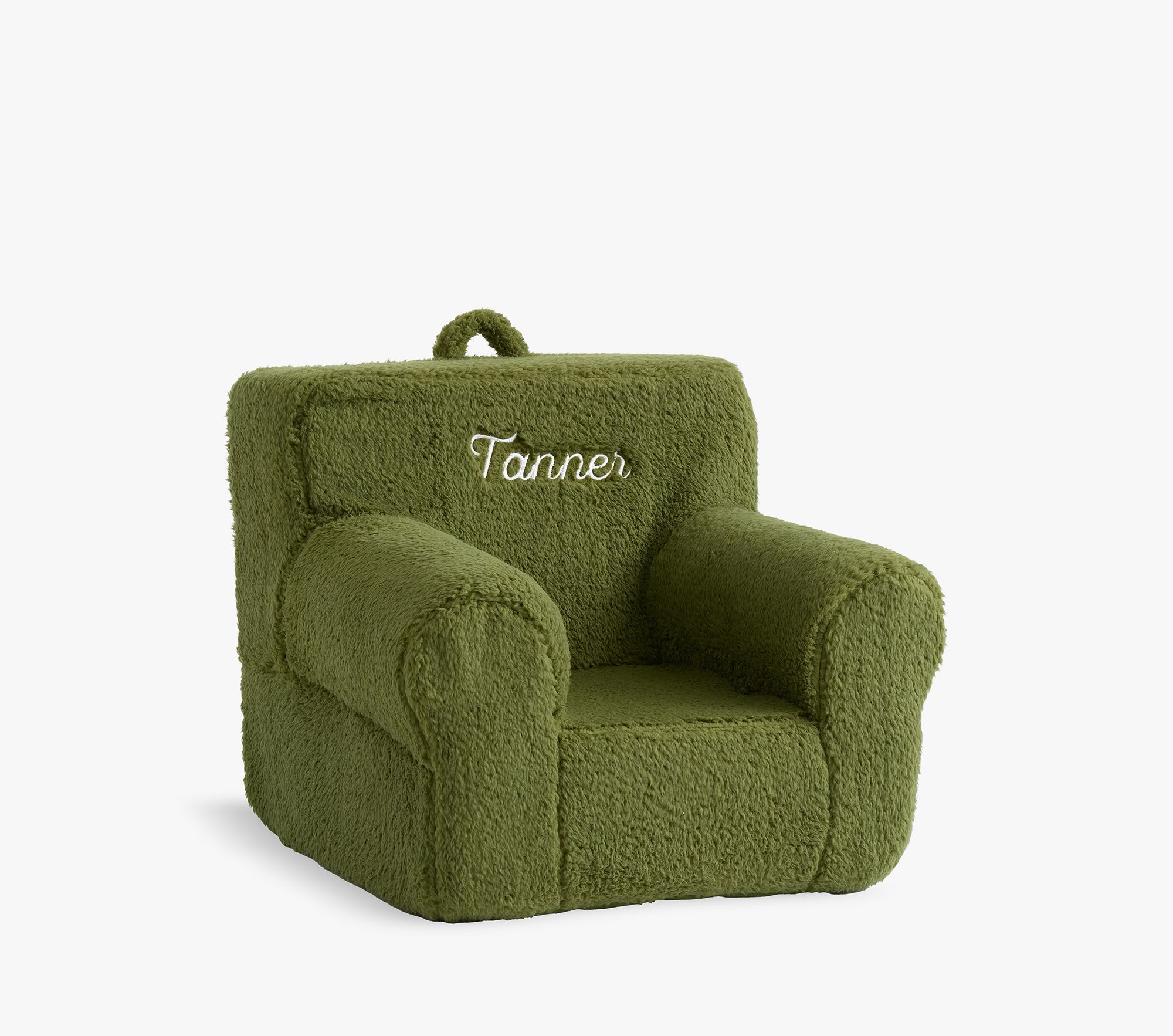 Anywhere Chair®, Army Green Sherpa | Pottery Barn Kids