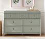 Chris Loves Julia 7-Drawer Scallop Dresser &amp; Topper Set (56w x 19d")