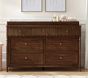 Chris Loves Julia 7-Drawer Scallop Dresser &amp; Topper Set (56w x 19d")