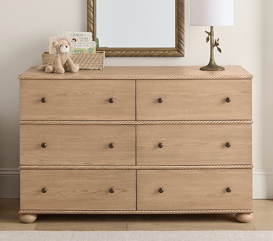 white christmas dresses Bryant Linen Extra Wide 6-Drawer Dresser main image 0