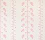 Pink Floral Stripe Wallpaper