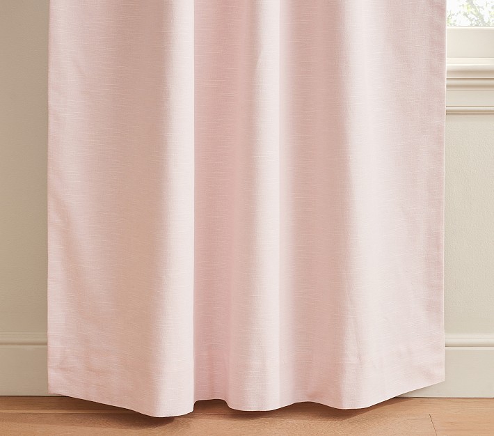 Evelyn Blackout Curtain, 44 x 84" Light Pink