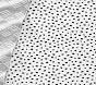 Brushstroke Dot Organic Crib Fitted Sheet