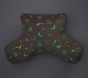 Glow-in-the-Dark Faux Fur Backrest Pillow Cover