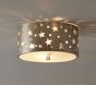 Metal Star Cutout Flush Mount (12")