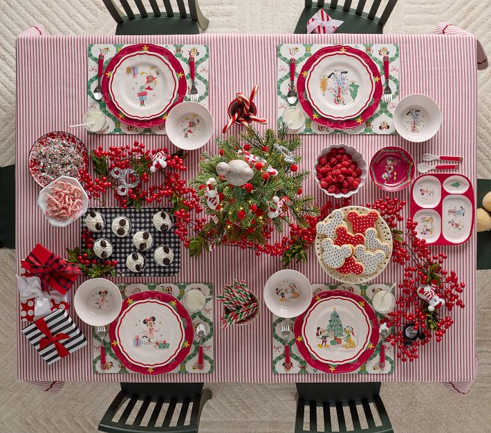 Disney Mickey Mouse Christmas Charger Plate | Pottery Barn Kids