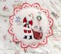 Riley Sheehey Embroidered Santa Pillow