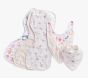 Wildflower Butterfly Organic Muslin Bib and Burp Set