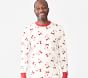 west elm x pbk Adult Modern Smiley Santa Organic Cotton Pajama Set