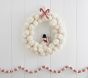 Wool Pom-Pom Snowman Wreath