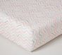 Finley Chevron Organic Crib Fitted Sheet