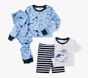 Shark Bite Organic Cotton Pajamas, Set of 2