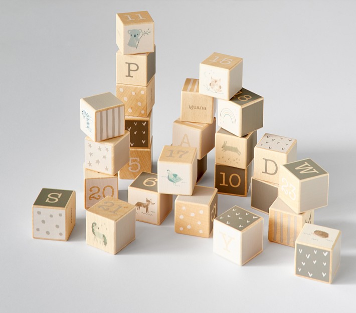 PBK Neutral Blocks Wooden Toy Set | Pottery Barn Kids