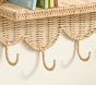 Rattan Rainbow Hook Rack With Ledge (22" x 18")