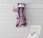Owl Faux Fur Baby Hooded Towel